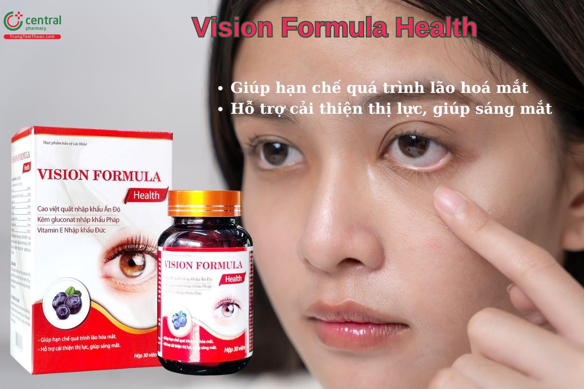 Viên uống Vision Formula Health giúp sáng mắt, cải thiện thị lực