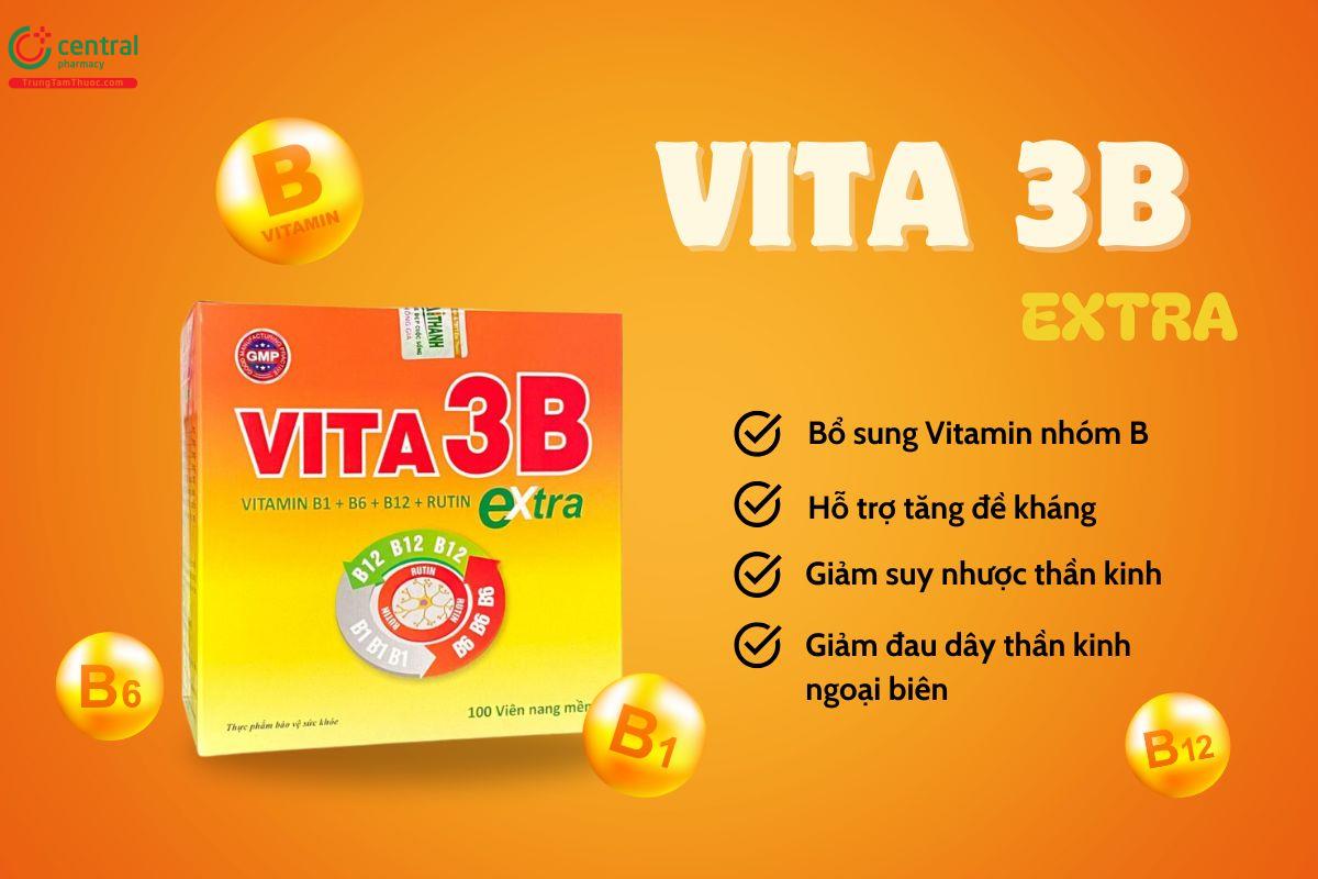 Vita 3B Extra bổ sung Vitamin nhóm B, giúp tăng cường đề kháng cơ thể