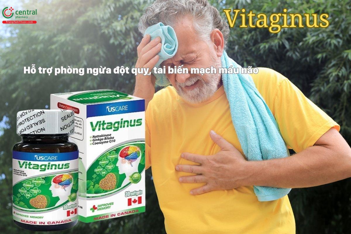 Viên uống Vitaginus giúp phòng ngừa đột quỵ xảy ra