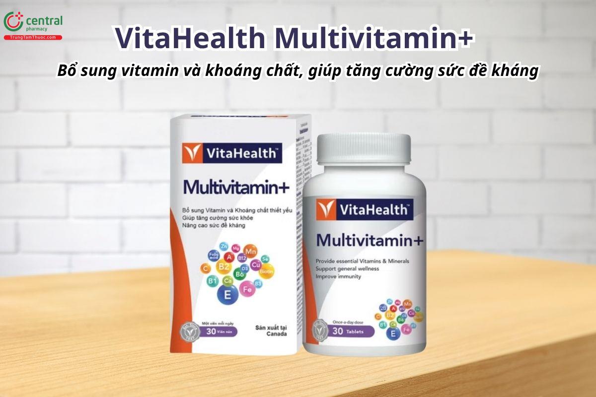 VitaHealth Multivitamin+ bổ sung vitamin và khoáng chất, giúp tăng cường sức đề kháng