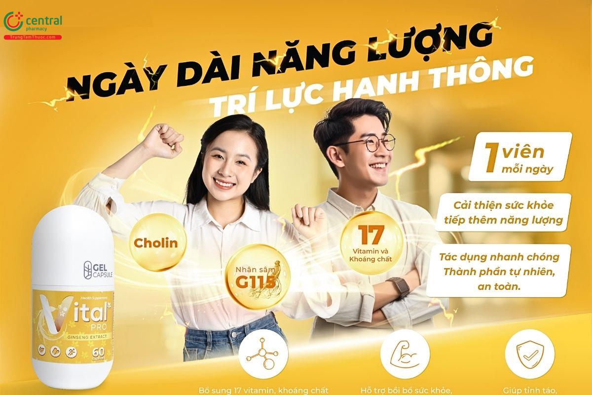 Vital Pro có tác dụng gì?