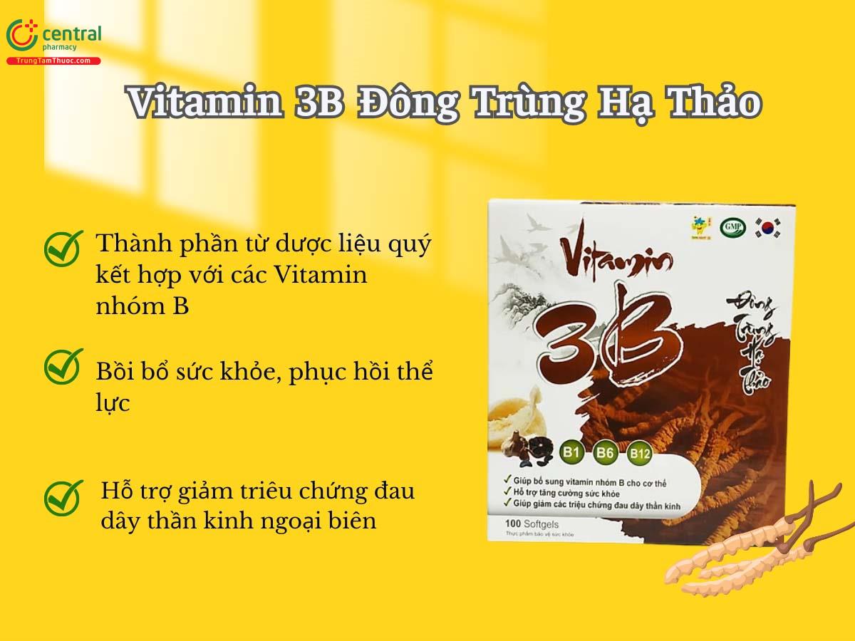 Vitamin 3B Đông Trùng Hạ Thảo - Hỗ trợ điều trị suy nhược thần kinh