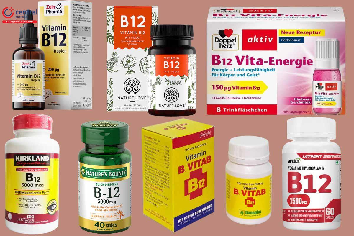 Một số sản phẩm chứa Vitamin B12