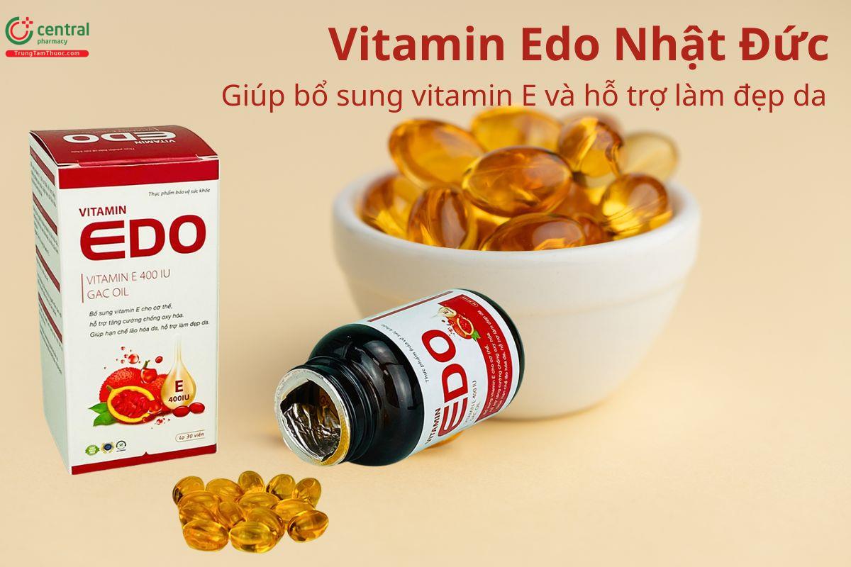 Vitamin Edo Nhật Đức giúp bổ sung vitamin E, hỗ trợ làm đẹp da