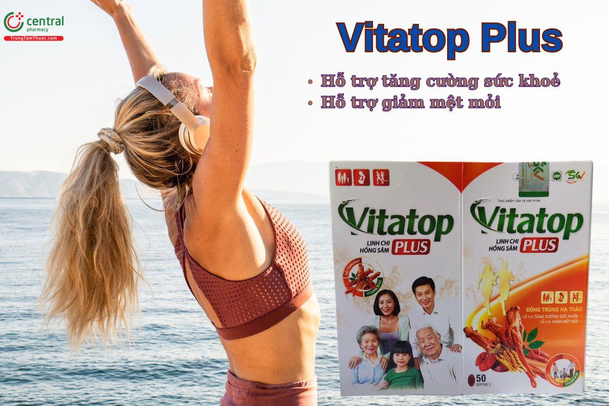 Viên uống Vitatop Plus giúp hỗ trợ tăng cường sức đề kháng