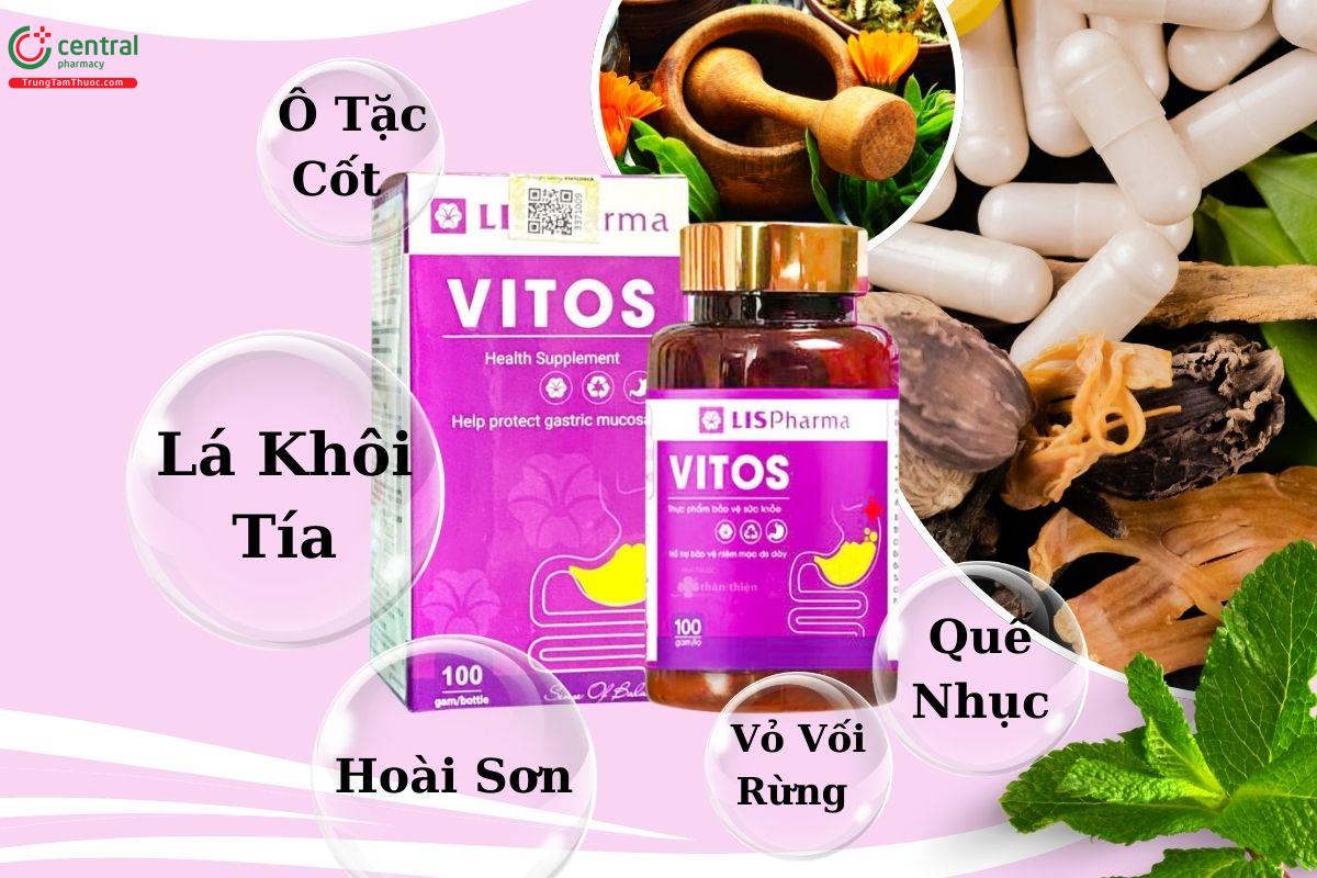 Thành phần của viên uống Vitos 