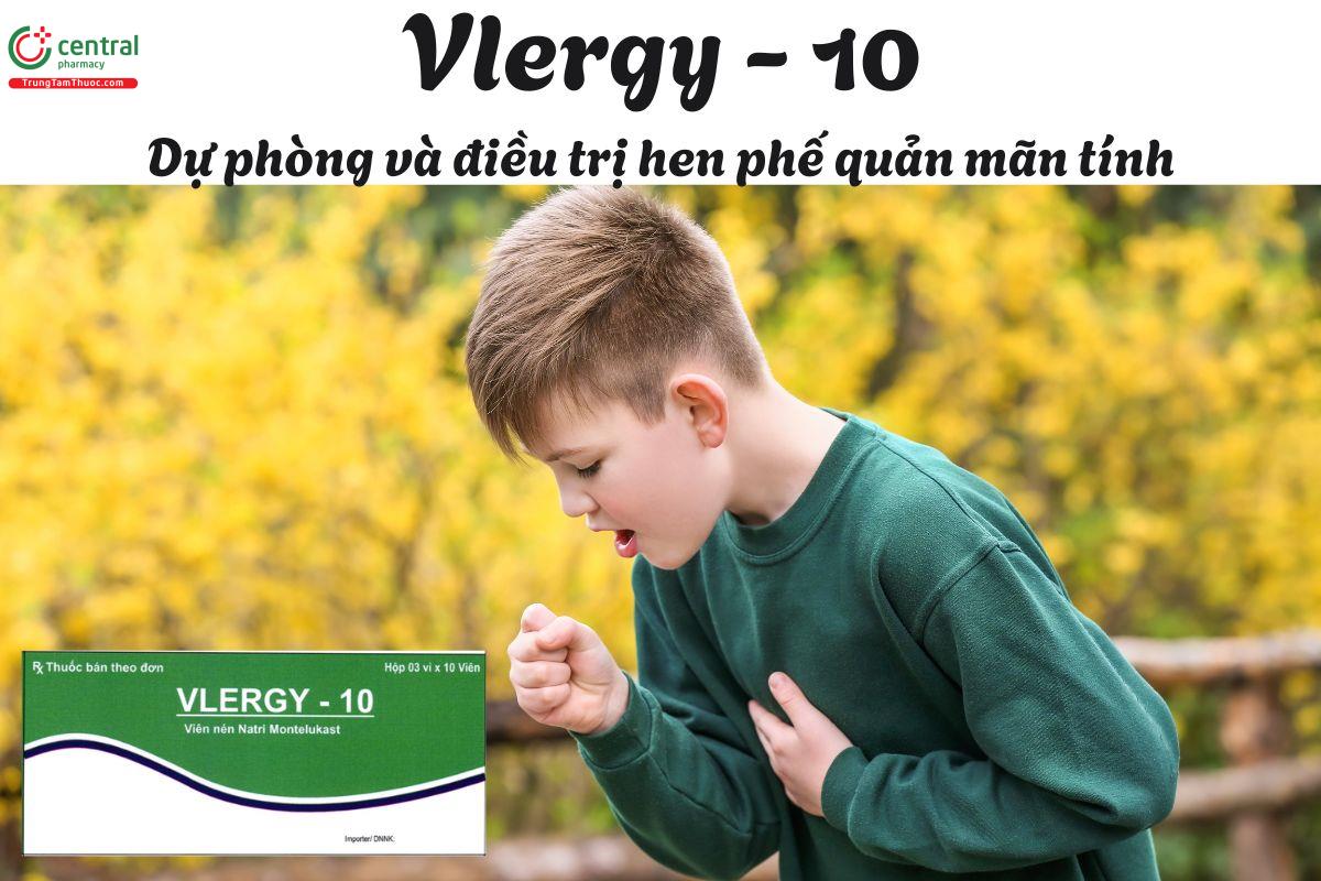 Thuốc Vlergy - 10 - Điều trị hen phế quản mạn tính, viêm mũi dị ứng 