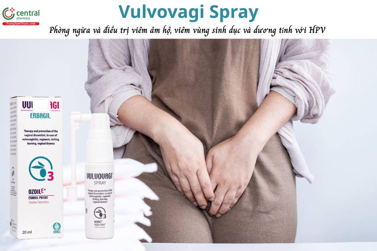 Vulvovagi Spray - Chống lại vi khuẩn, nấm candida, đào thải HPV