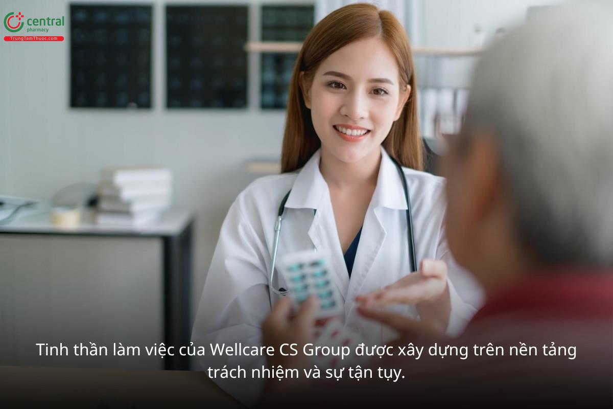 Với thái độ phục vụ chuyên nghiệp cùng sự nhiệt huyết trong công việc, Wellcare CS Group mong muốn trở thành người bạn đồng hành đáng tin cậy trên hành trình chăm sóc sức khỏe của mỗi khách hàng.