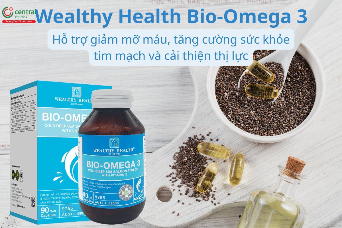 Wealthy Health Bio-Omega 3 tăng cường sức khỏe tim mạch, thị lực