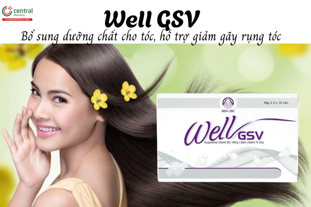 Well GSV - Bổ sung dưỡng chất cho tóc, hỗ trợ giảm gãy rụng tóc