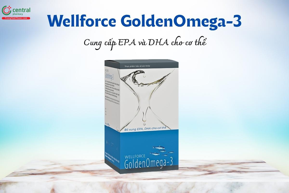 Wellforce GoldenOmega-3 cung cấp EPA và DHA cho cơ thể, hỗ trợ tốt cho não bộ và thị lực