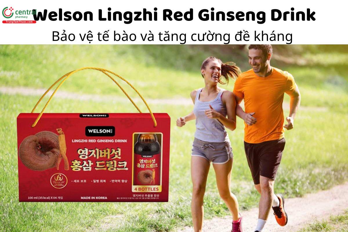 Welson Lingzhi Red Ginseng Drink - Bảo vệ tế bào và tăng cường đề kháng 