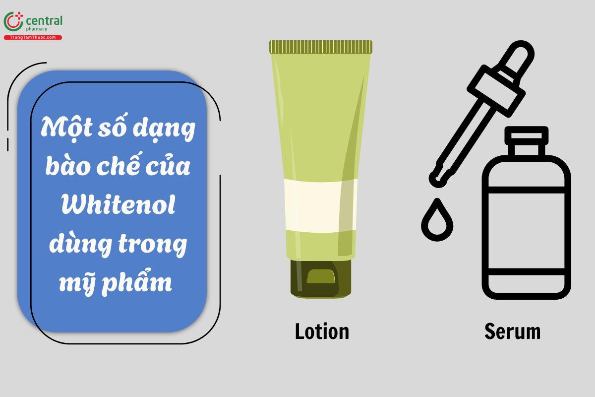 Dạng bào chế của White trong mỹ phẩm