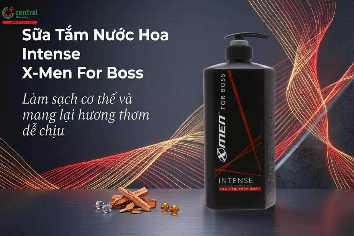 Sữa Tắm Nước Hoa Intense X-Men For Boss làm sạch cơ thể, lưu hương lâu
