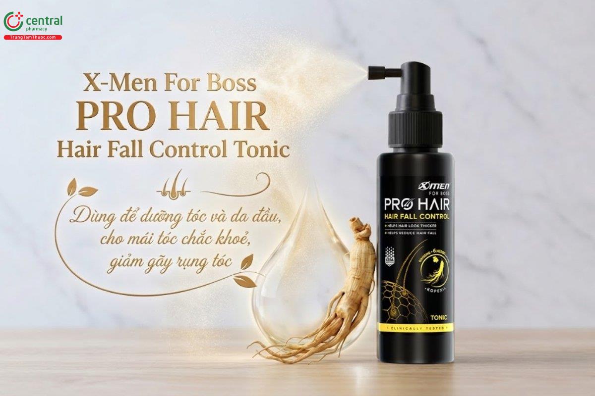 X-Men For Boss PRO HAIR Hair Fall Control Tonic ngăn rụng tóc, giảm rụng tóc