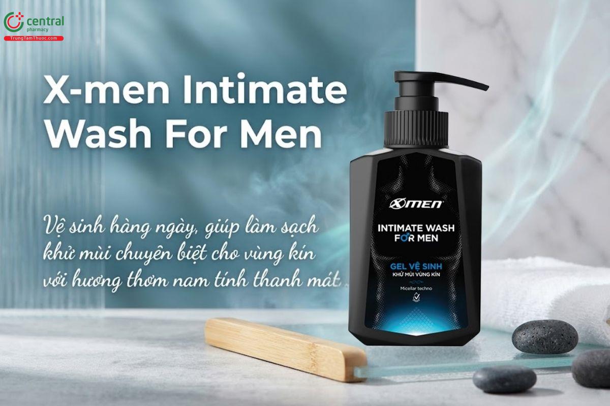 Gel vệ sinh nam X-men Intimate Wash For Men giảm mùi hôi, chăm sóc vùng kín