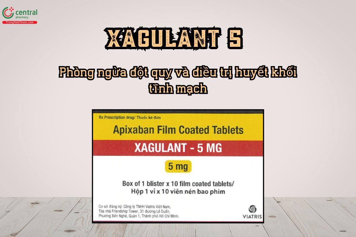 Phòng ngừa đột quỵ và điều trị huyết khối tĩnh mạch với thuốc Xagulant 5