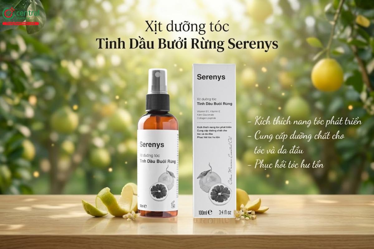 Xịt dưỡng tóc Tinh Dầu Bưởi Rừng Serenys nuôi dưỡng, thúc đẩy mọc tóc