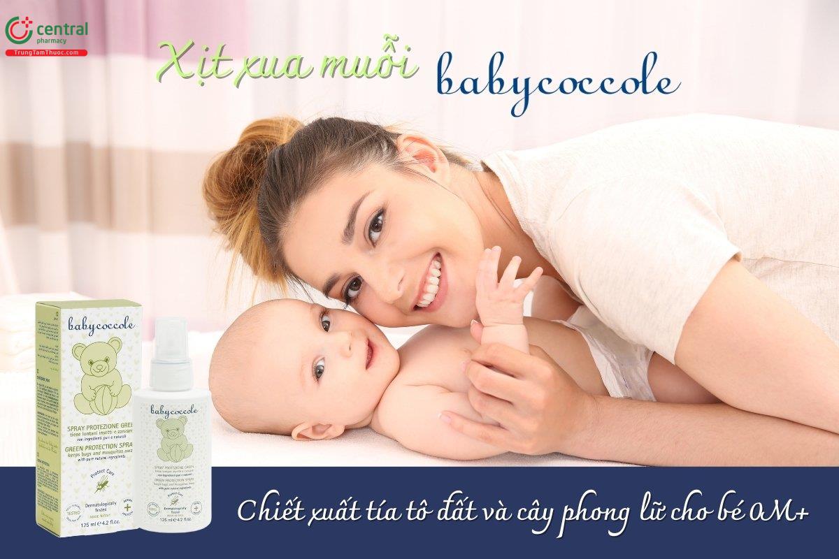 Xịt xua muỗi chiết xuất tía tô đất và cây phong lữ Babycoccole 0M+ bảo vệ khỏi muỗi đốt, phòng tránh các bệnh nguy hiểm do muỗi gây ra như sốt xuất huyết Dengue, virus Zika,...