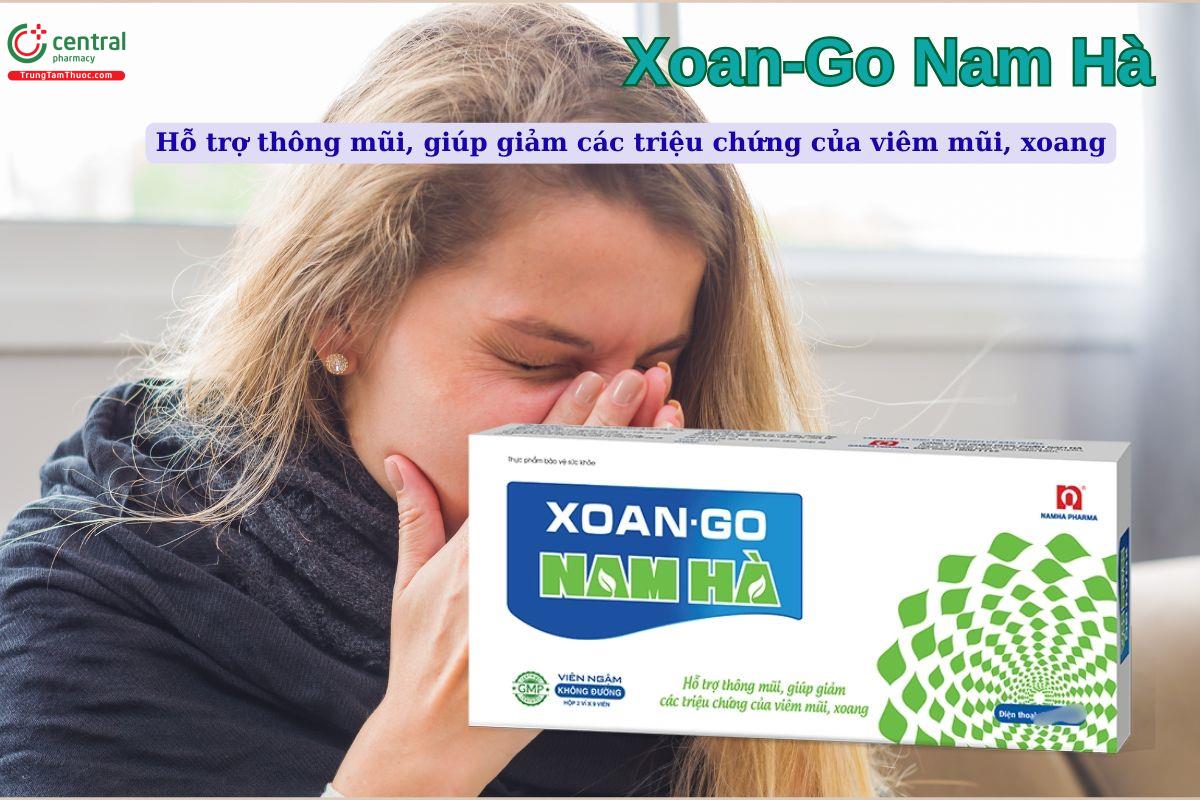 Viên Xoan-Go Nam Hà giúp giảm các triệu chứng của viêm mũi xoang