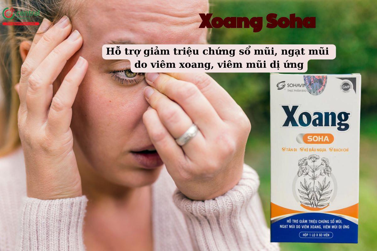 Viên uống Xoang Soha giúp giảm các triệu chứng của viêm xoang, viêm mũi dị ứng