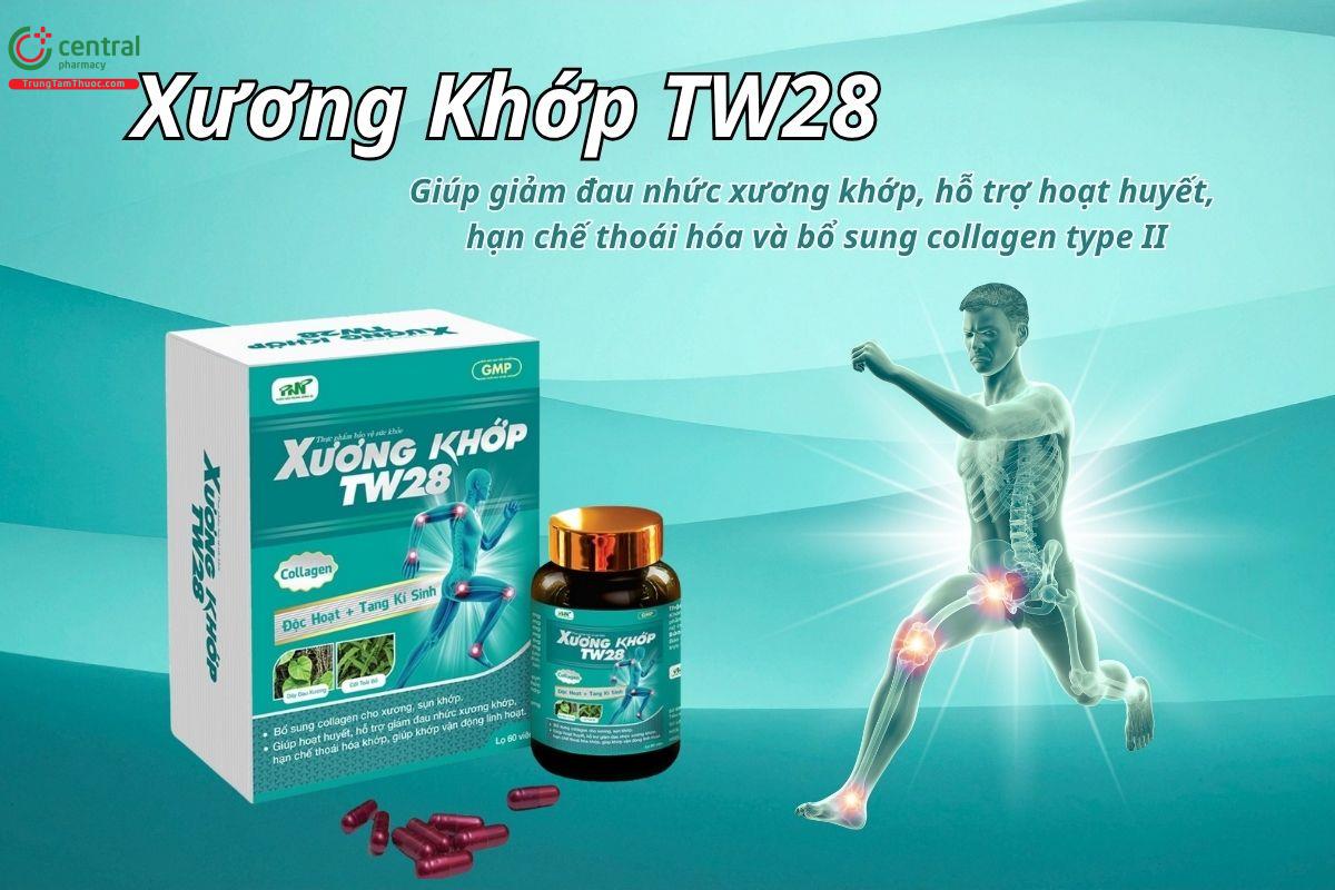 Xương Khớp TW28 - Hỗ trợ giảm đau nhức, hạn chế thoái hóa khớp