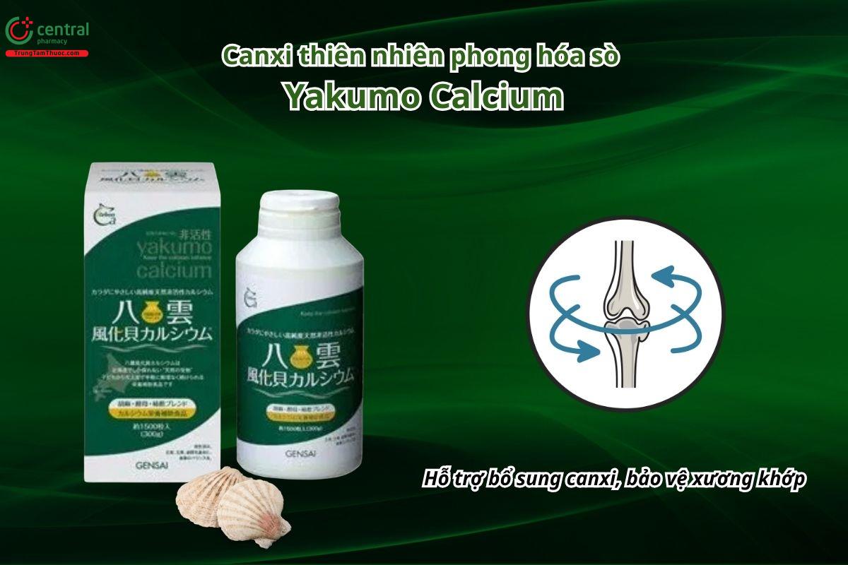 Canxi thiên nhiên phong hóa sò Yakumo Calcium hỗ trợ bổ sung canxi, bảo vệ xương khớp