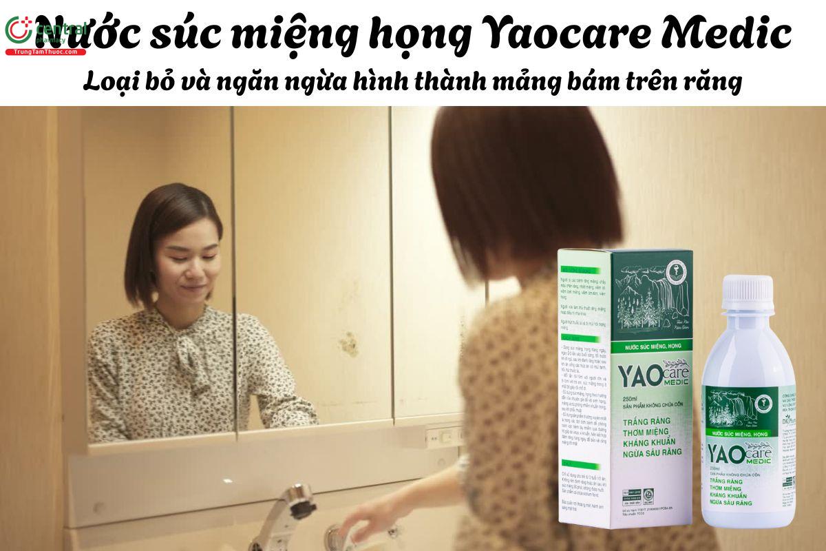 Nước súc miệng họng Yaocare Medic 250ml - mang lại hơi thở thơm mát