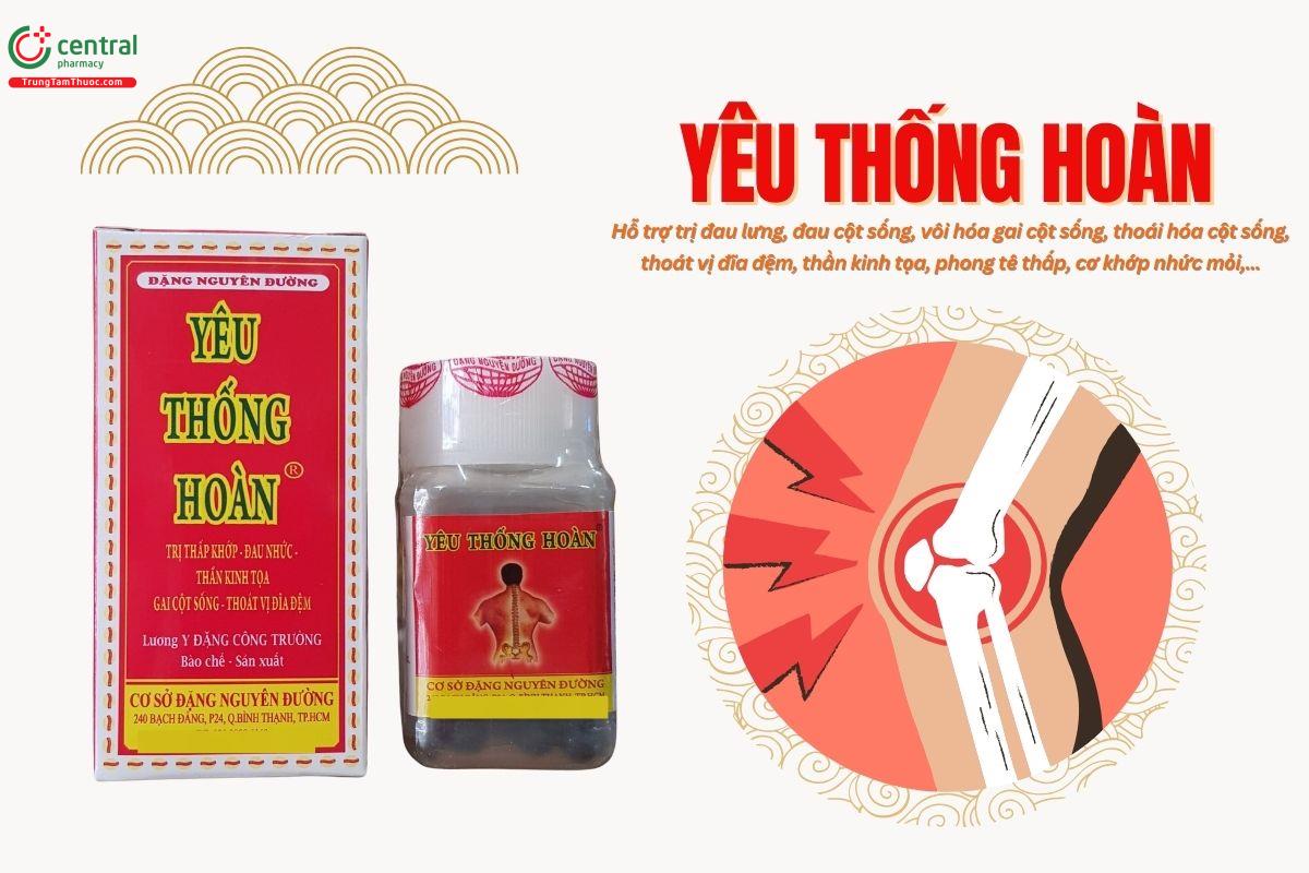 Thuốc Yêu thống hoàn trị đau lưng, thoái hóa cột sống, phong tê thấp