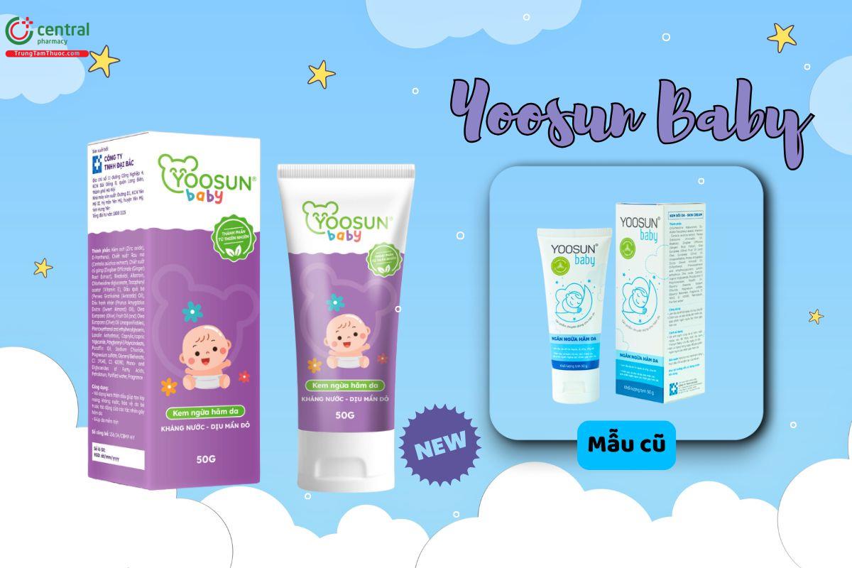 Mẫu mã bao bì mới nhất của kem hăm Yoosun Baby