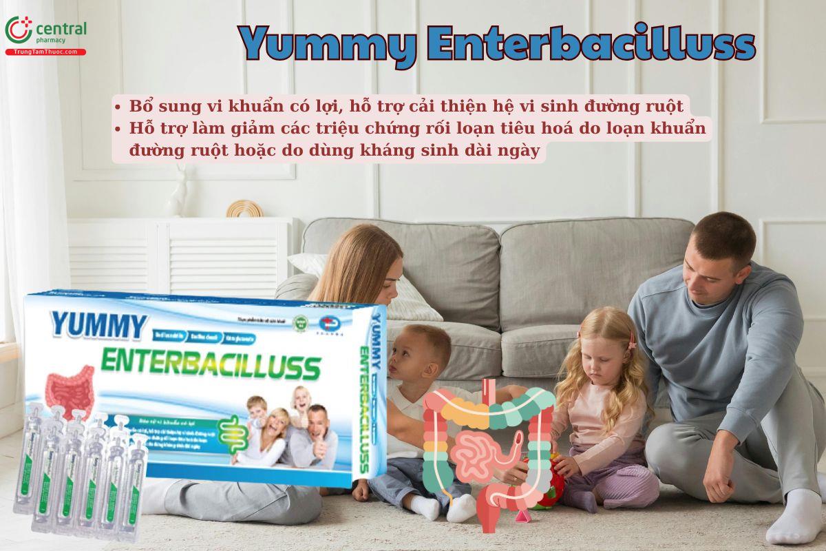 Yummy Enterbacilluss giúp bổ sung lợi khuẩn, cải thiện hệ vi sinh đường ruột