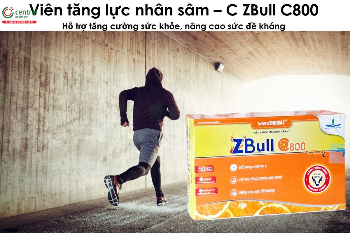 Viên tăng lực nhân sâm - C ZBull C800 - Giúp tăng cường sức khỏe