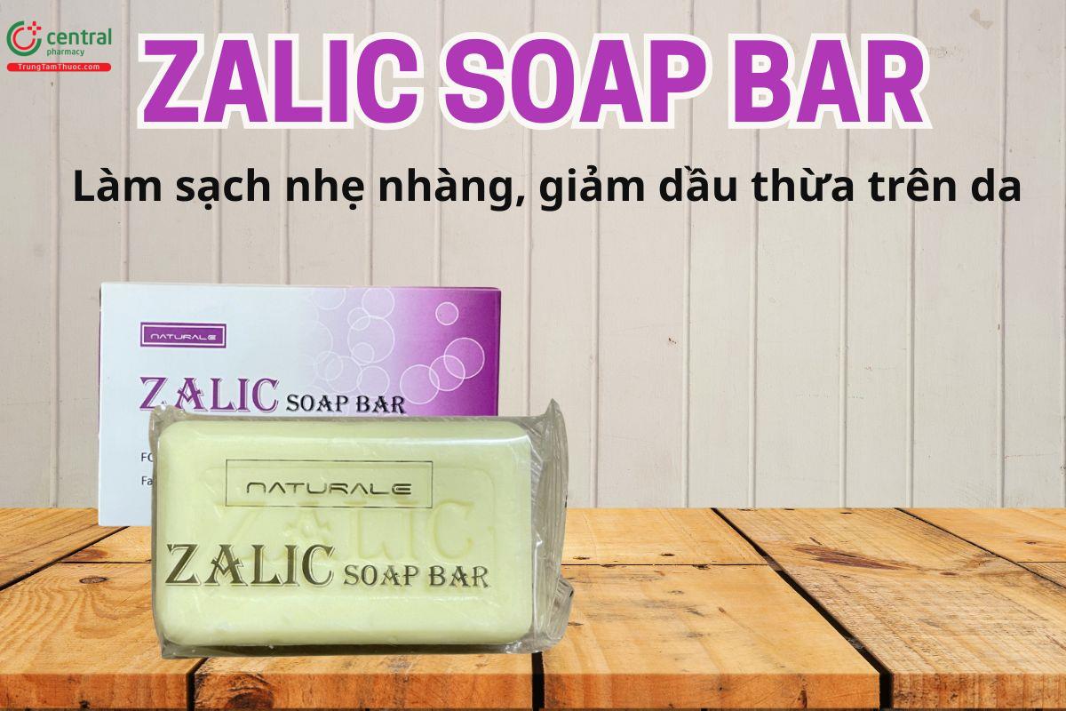 Zalic Soap Bar giúp làm sạch da, hỗ trợ cải thiện tình trạng mụn, nấm da