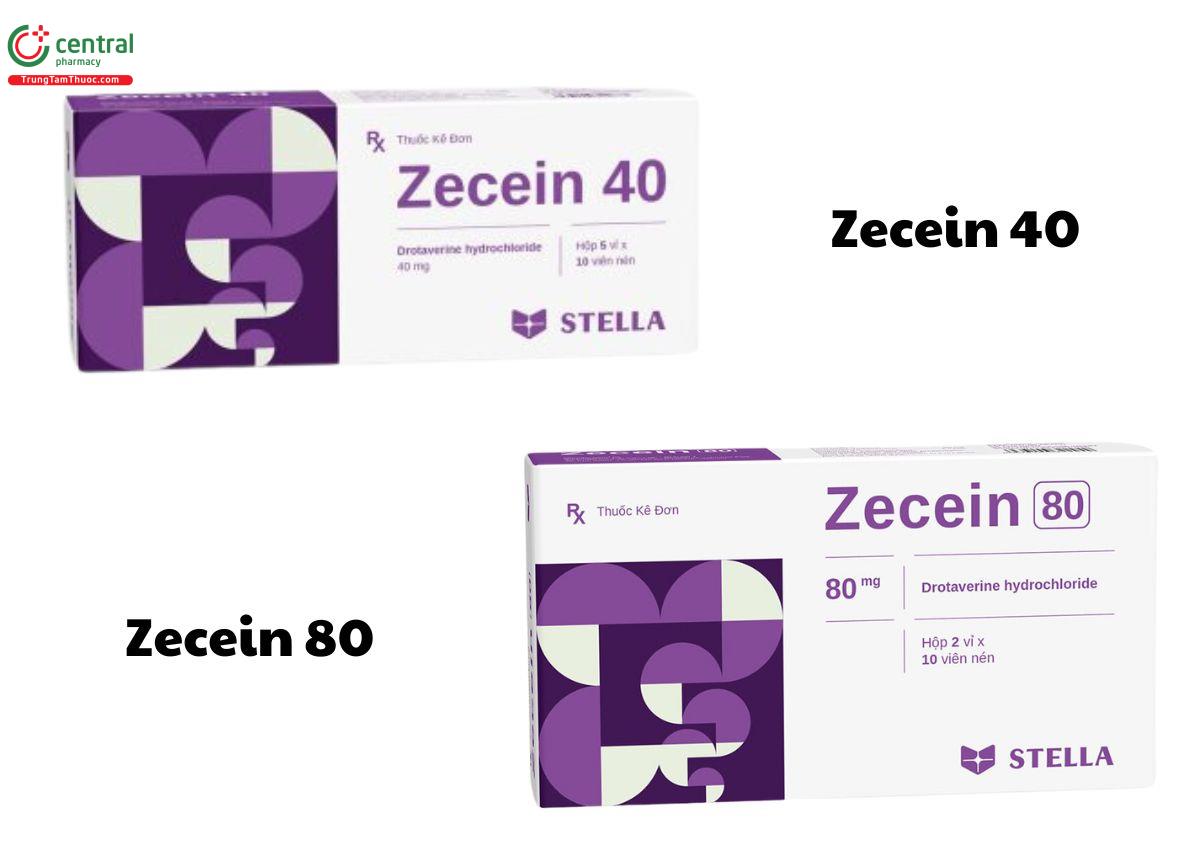 Thuốc Zecein 40 và thuốc Zecein 80