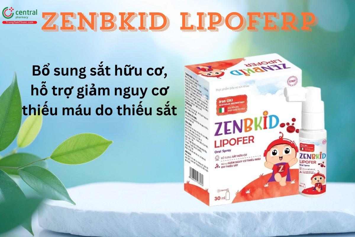 Zenbkid Lipofer bổ sung sắt hữu cơ ngăn ngừa thiếu máu do thiếu sắt