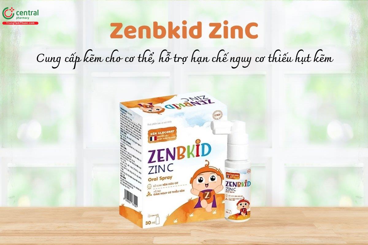 Zenbkid ZinC cung cấp kẽm, hỗ trợ hạn chế nguy cơ thiếu hụt kẽm
