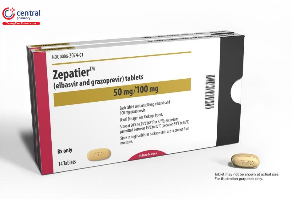 Zepatier là thuốc điển hình thuộc nhóm chất ức chế protease NS3/4