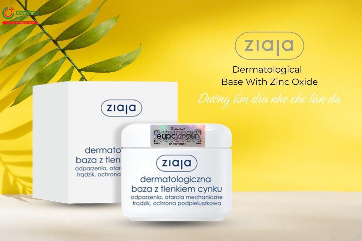 Ziaja Dermatological Base With Zinc Oxide cấp ẩm và làm dịu da hăm, kích ứng