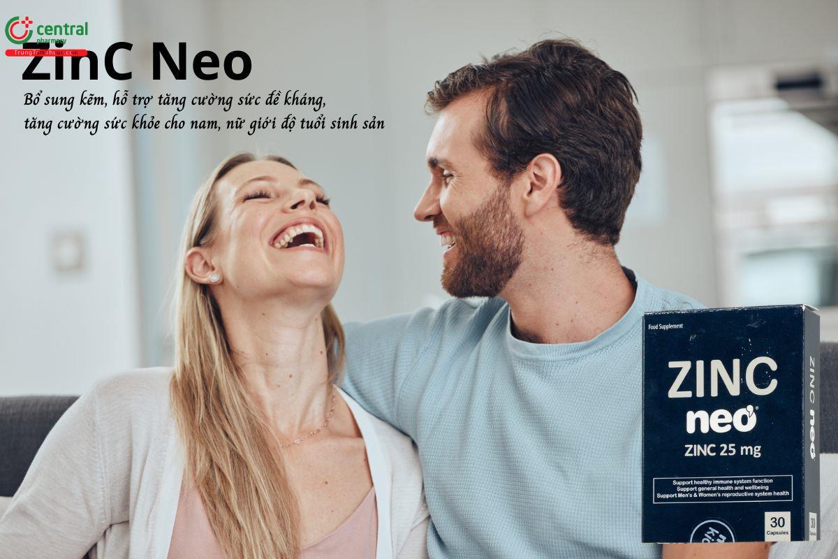 ZinC Neo - Cải thiện sức đề kháng, tăng cường sức khỏe cho nam và nữ giới độ tuổi sinh sản