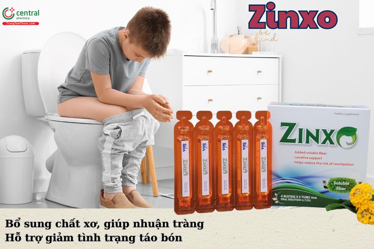 Zinxo giúp cải thiện tình trạng táo bón