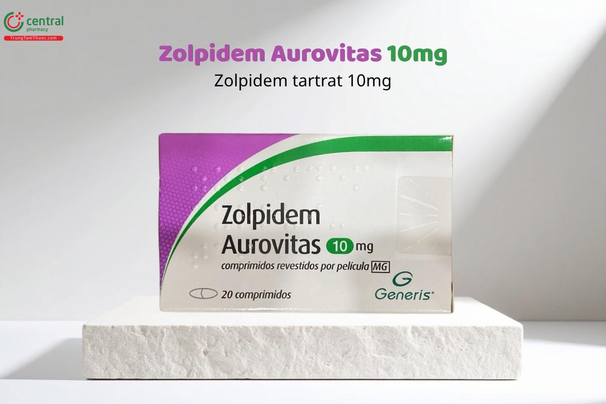 Zolpidem Aurovitas 10mg điều trị tình trạng mất ngủ ở người lớn