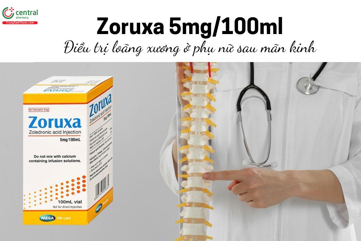 Thuốc Zoruxa 5mg/100ml - Điều trị loãng xương ở phụ nữ sau mãn kinh 