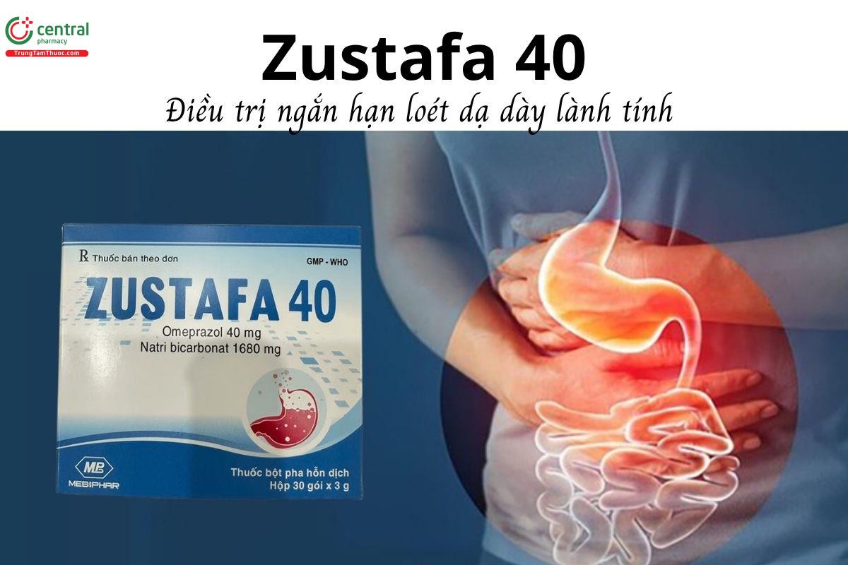 Thuốc Zustafa 40 - Điều trị ngắn hạn loét dạ dày lành tính 