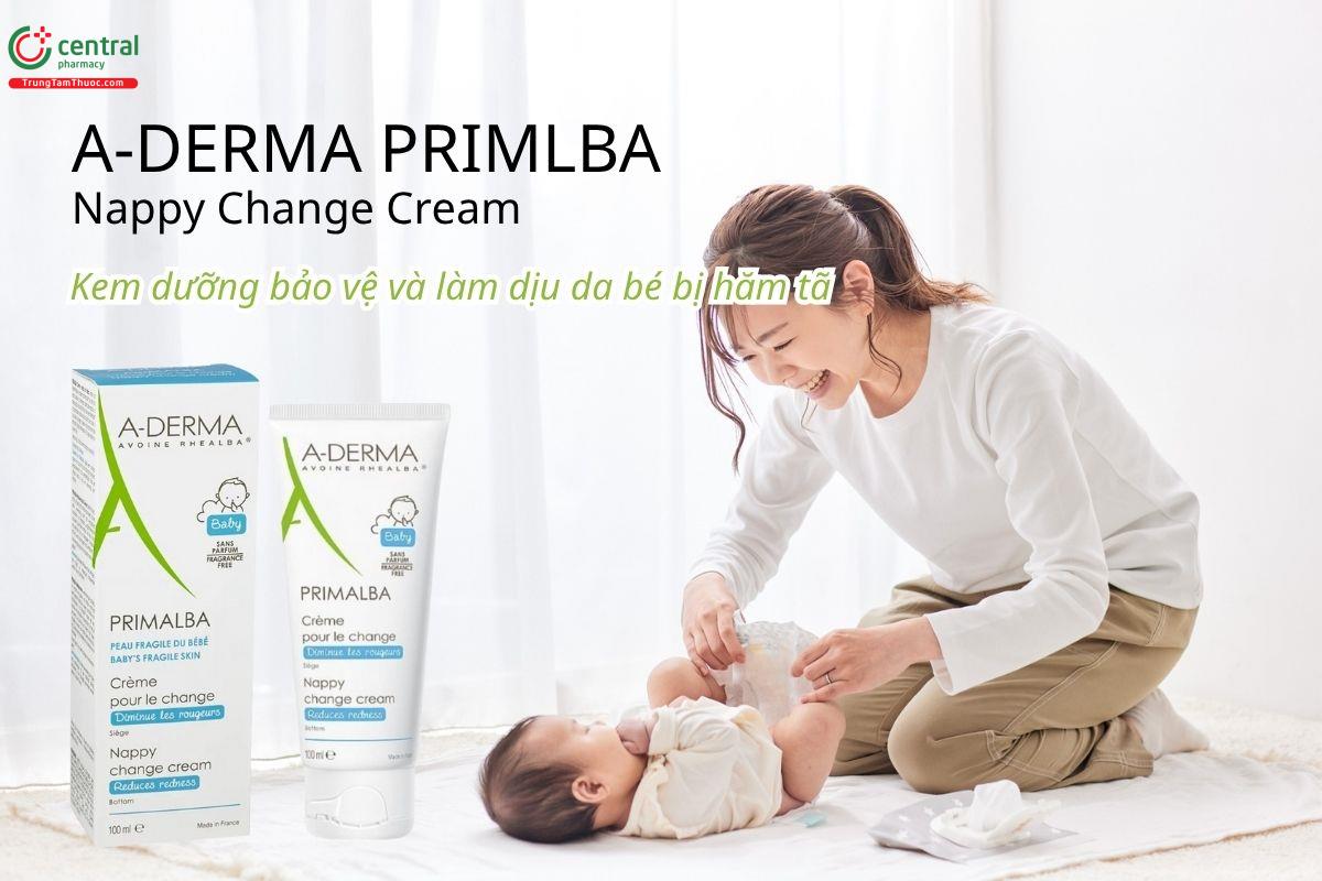 A-derma Primalba Nappy Change Cream giúp bảo vệ và làm dịu da bé bị hăm tã
