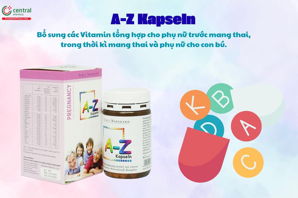 A-Z Kapseln bổ sung vitamin cho phụ nữ trước và khi mang thai