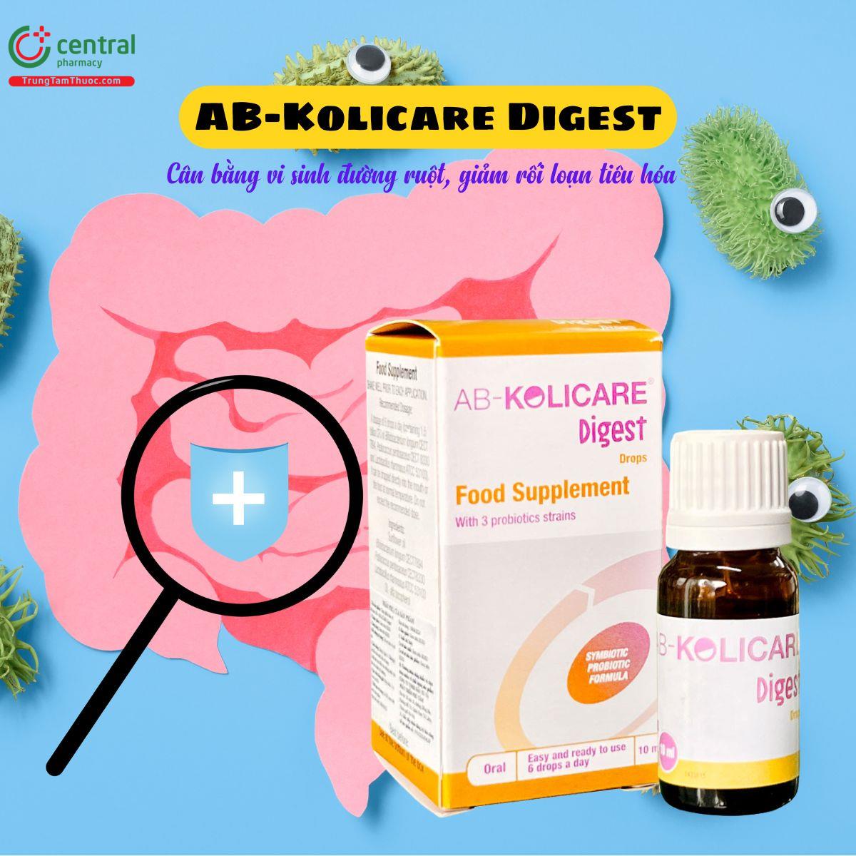 AB-Kolicare Digest bổ sung lợi khuẩn, giúp cân bằng vi sinh đường ruột