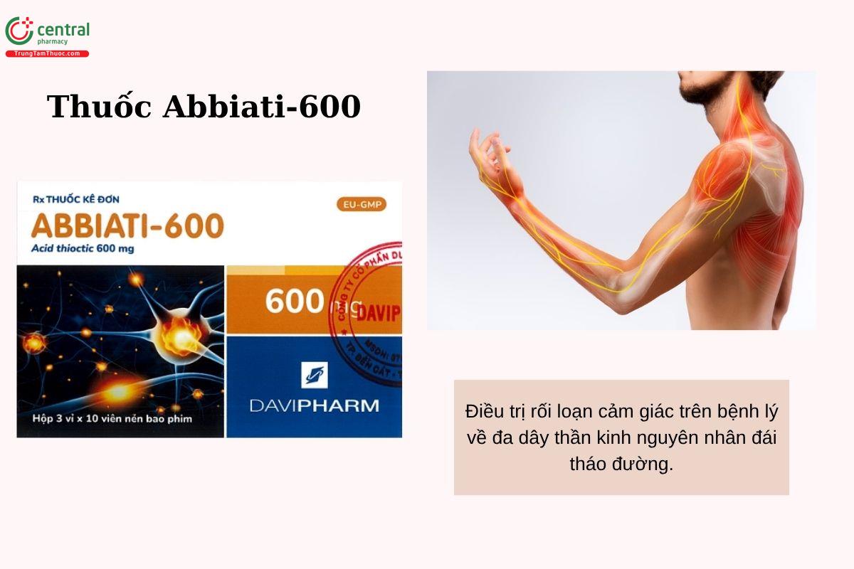 Chỉ định của thuốc Abbiati-600