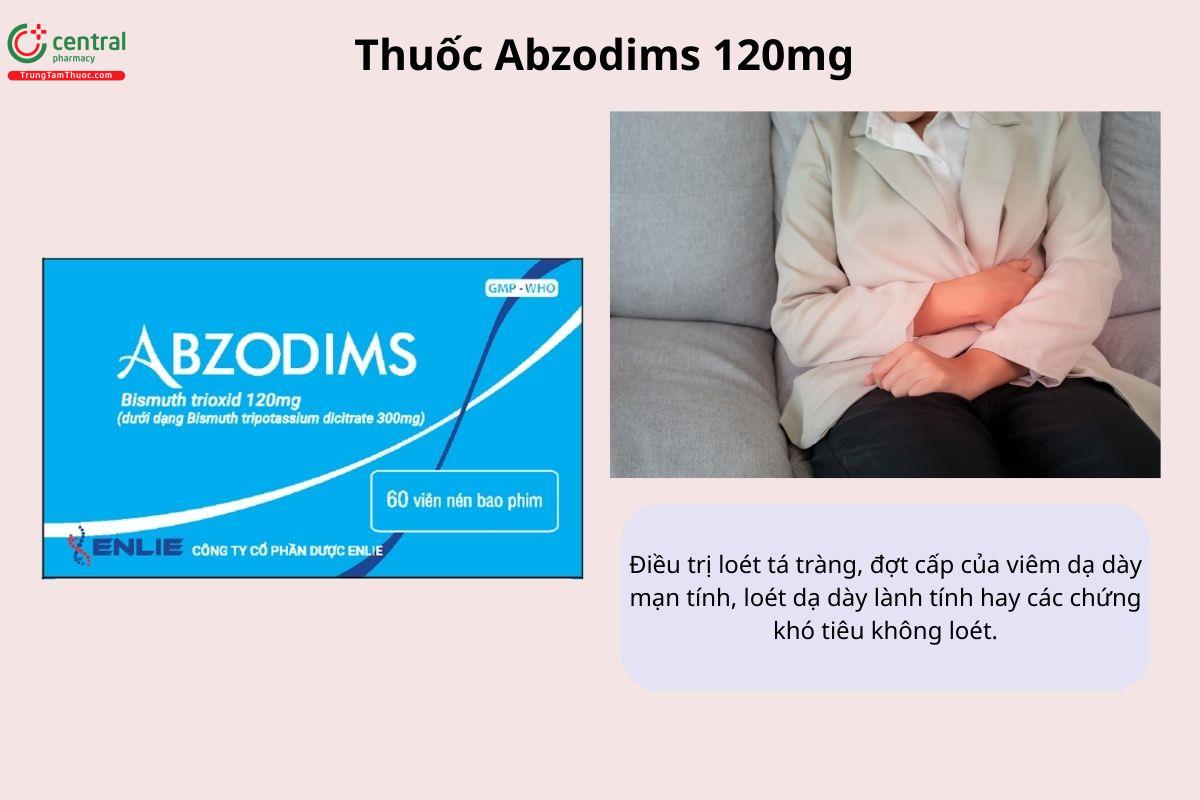 Chỉ định của thuốc Abzodims 120mg
