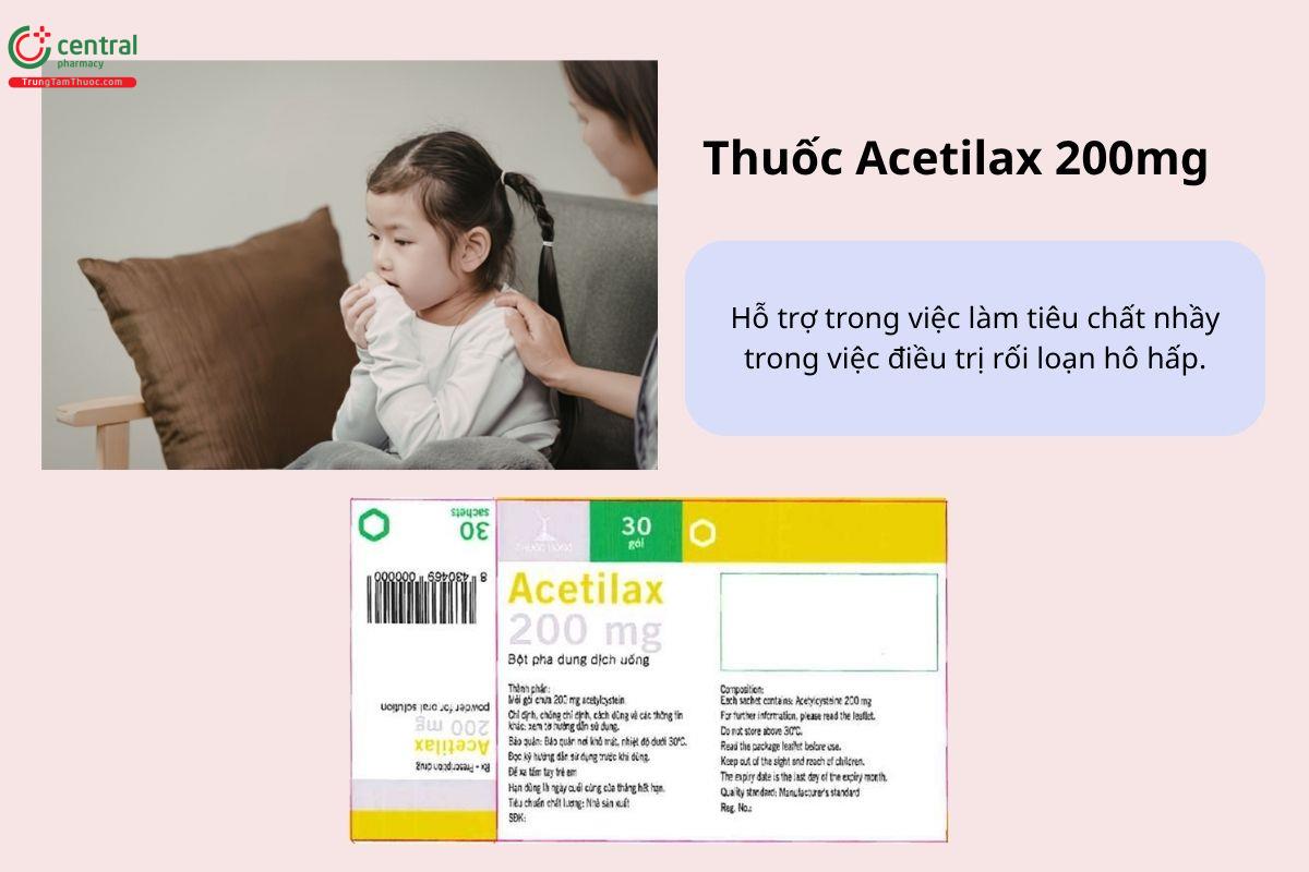 Chỉ định của thuốc Acetilax 200mg